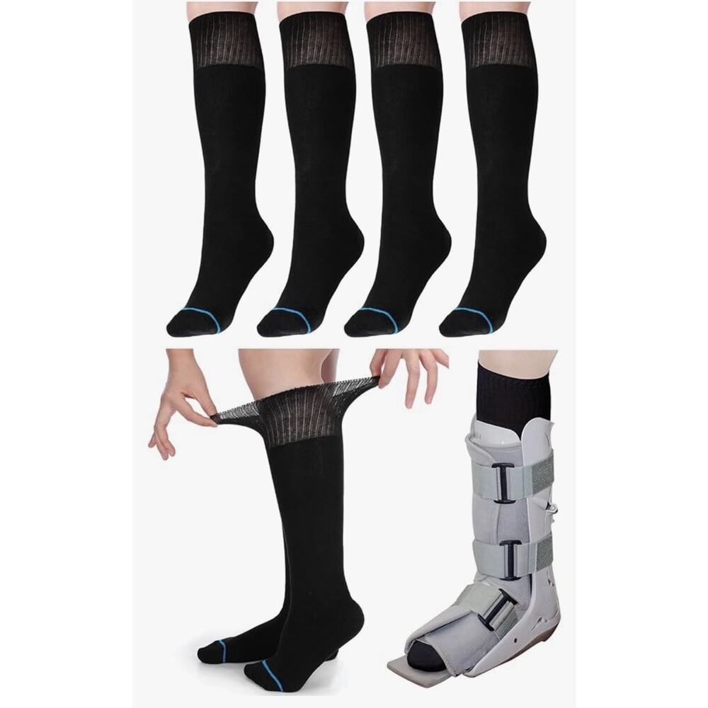 4 Pairs Kids Replacement Sock Liner for Walking Boots Cast Socks